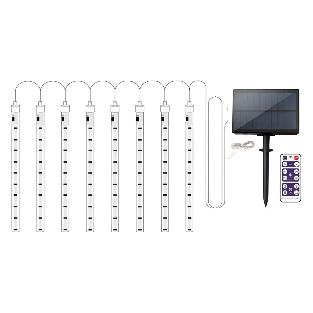 WINTERBOURNE RAINFALL SOLAR LED LIGHTS FOR GARDEN DECOR