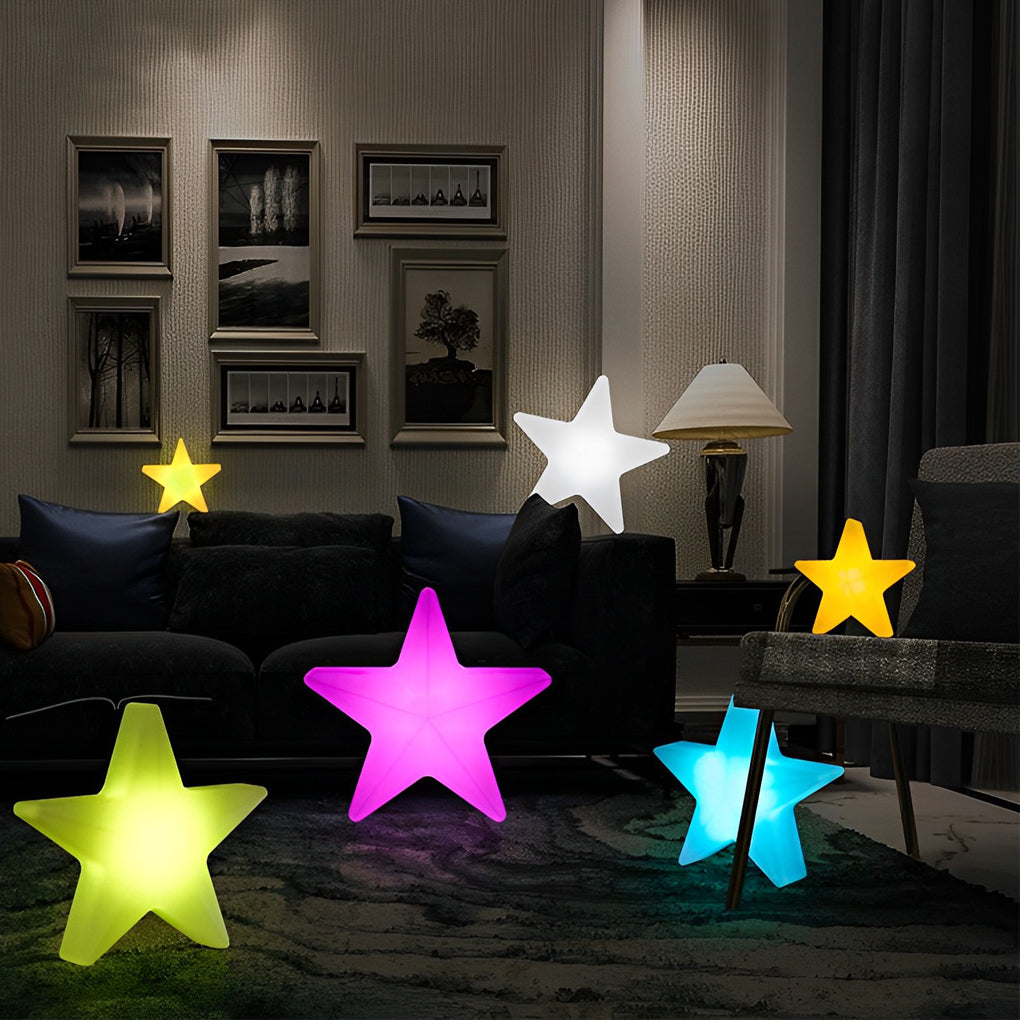 CHARLESTON TWINKLING STAR LED ORNAMENT LIGHTS WITH USB RECHARGE