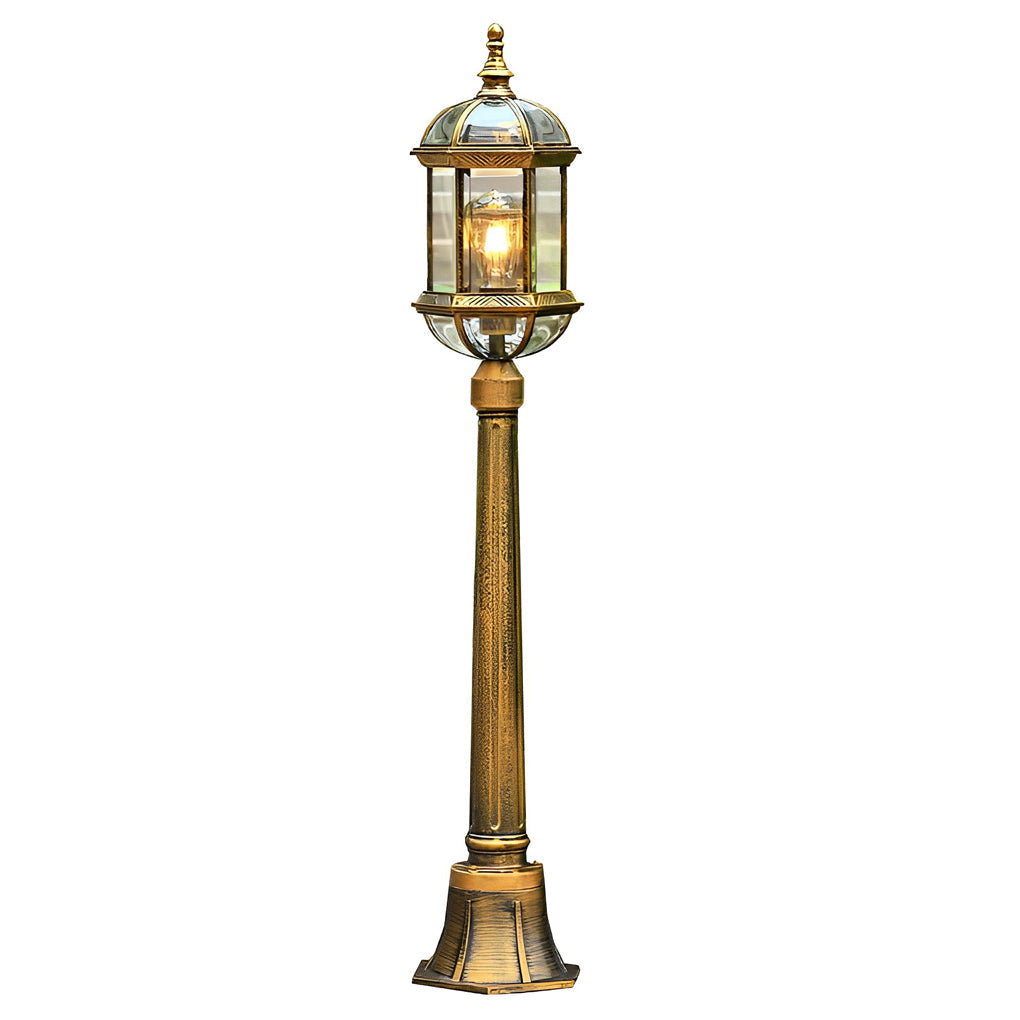 BRAMBLETON GILDED PATHWAY ILLUMINATOR - European-Inspired Outdoor Lawn Beacon
