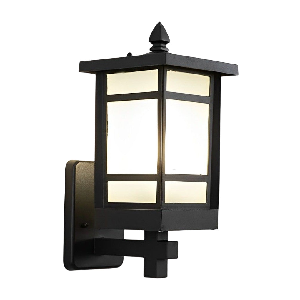 RAVENSDALE MATTE BLACK OUTDOOR LED WALL SCONCE WITH WATERPROOF GLASS