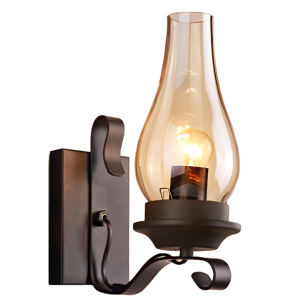WHITBY GLASS BELL WALL SCONCE