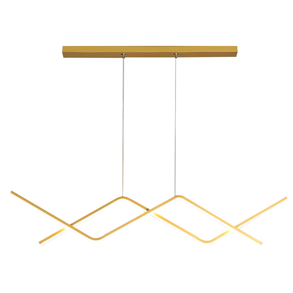WINTHROP MODERN LINEAR LED CHANDELIER WITH TRIPLE DIMMING OPTIONS