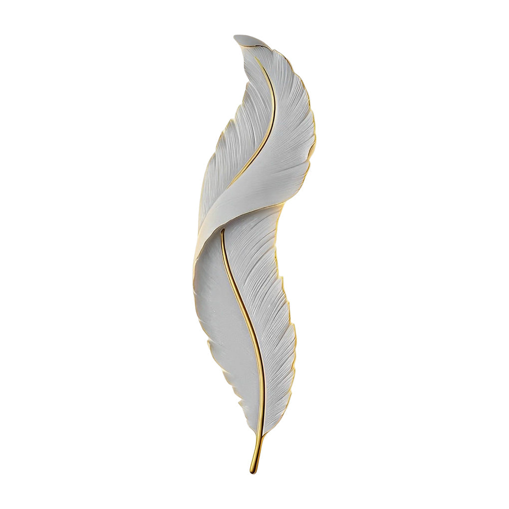 WINDSOR PLUME WHITE LED WALL SCONCE