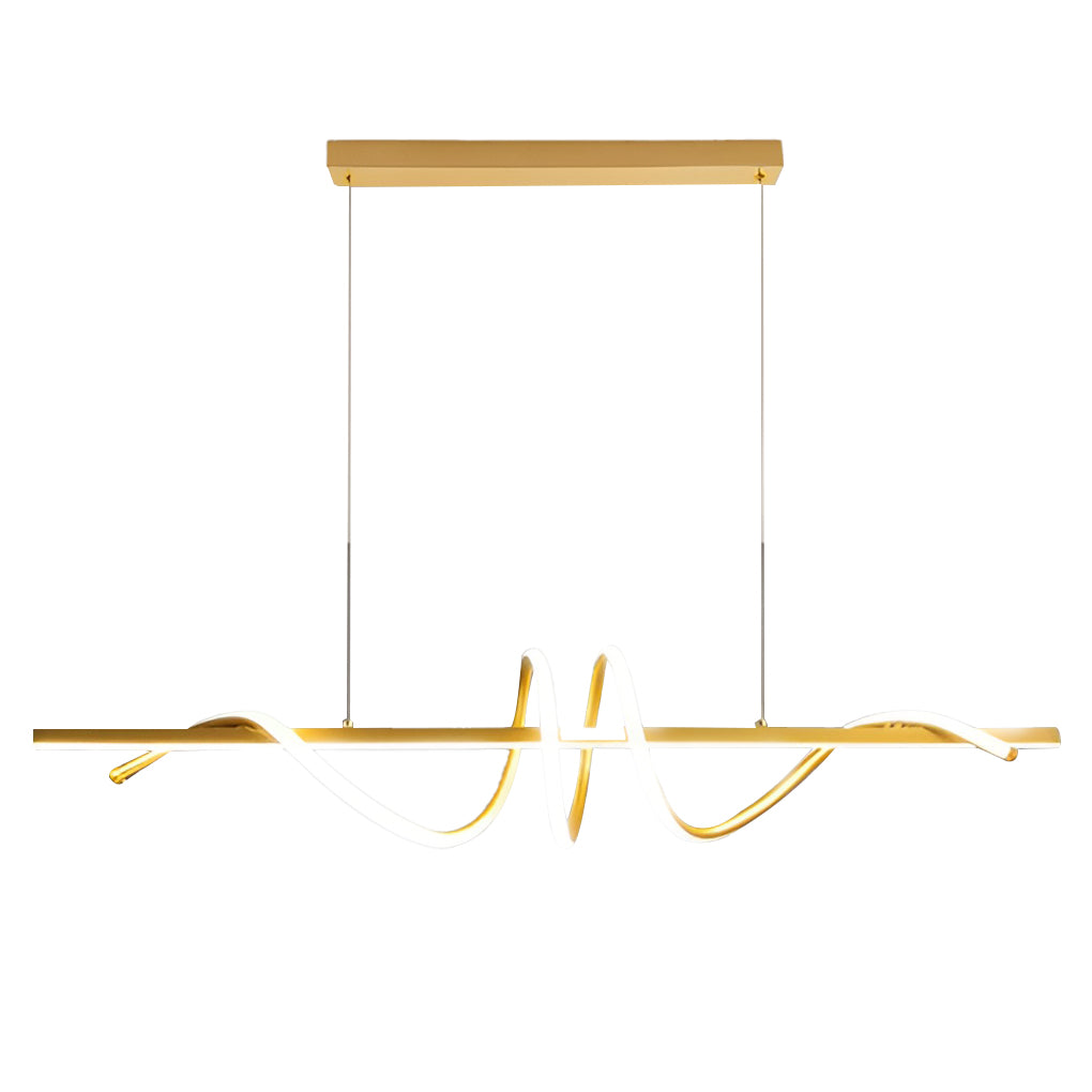 1. "WINSLOW WHISPERING LED HANGING LIGHT"  
   - Features smooth stepless dimming and a minimalist Nordic design, perfect for illuminating kitchen spaces with a warm glow.

2. "BRAMBLETON RADIANCE CEILING CHANDELIER"  
   - Showcases a unique blend of mod