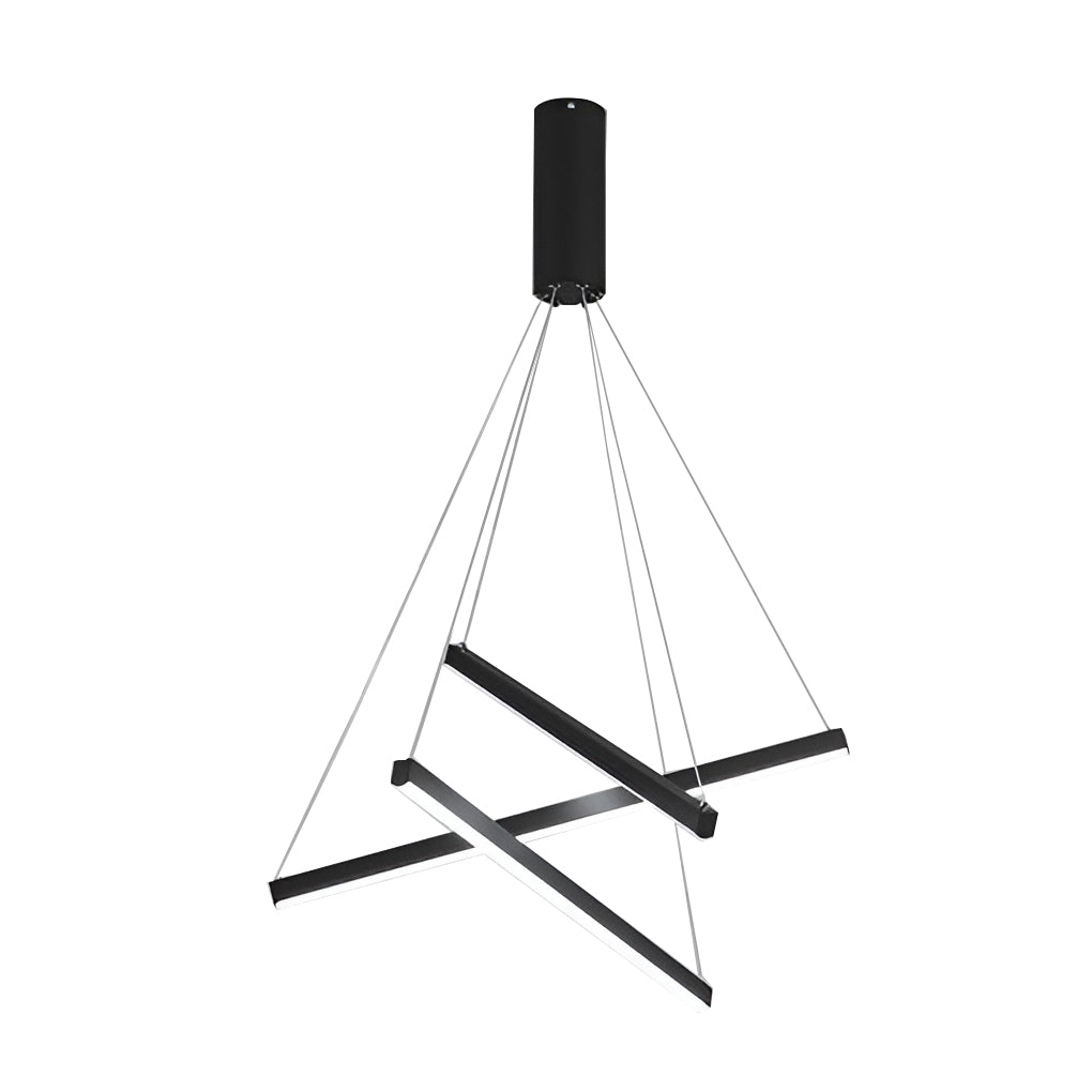 CHARLESTON SLIMLINE REMOTE-CONTROLLED LED CHANDELIER WITH VARIABLE BRIGHTNESS