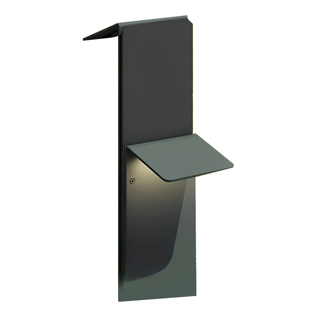 WINTHROPE SOLAR-POWERED VERTICAL PATH LIGHTS WITH DUAL DOWNLIGHT PANELS