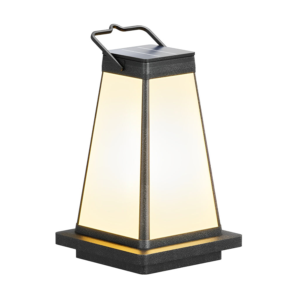 BRIDGEMAN SQUARE SOLAR LANTERN WITH WATERPROOF LED LIGHTING