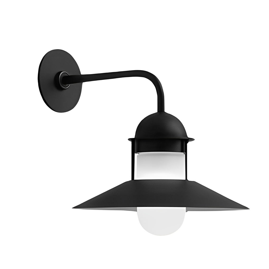 RAVENHALL VINTAGE IRON GLOBE OUTDOOR SCONCE