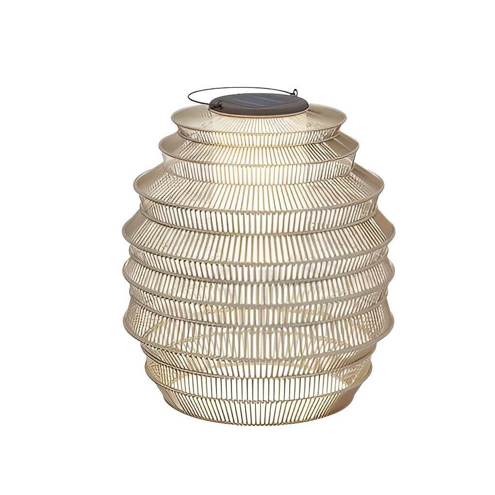 WINDSOR SOLAR-WOVEN RATTAN OUTDOOR ILLUMINATOR