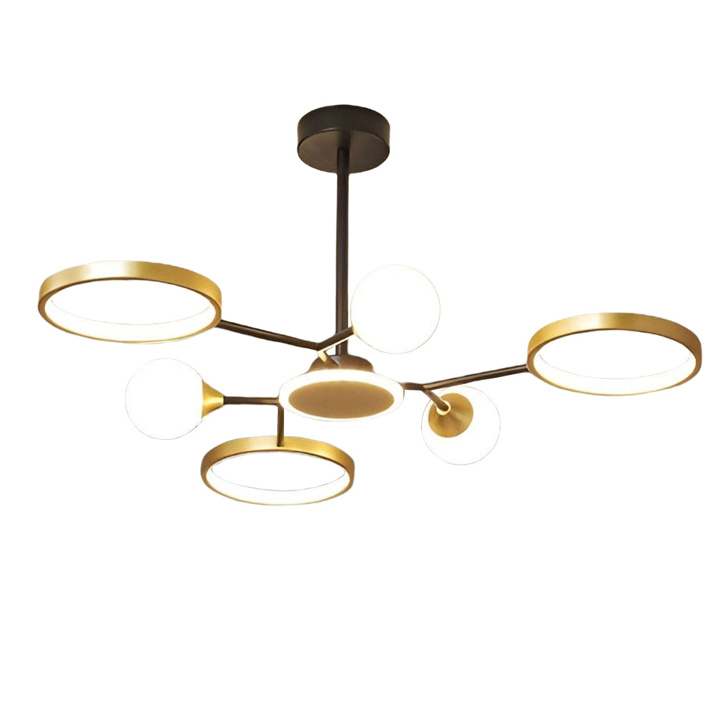 WINTHORPE SIX-BULB CIRCLE CEILING CHANDELIER