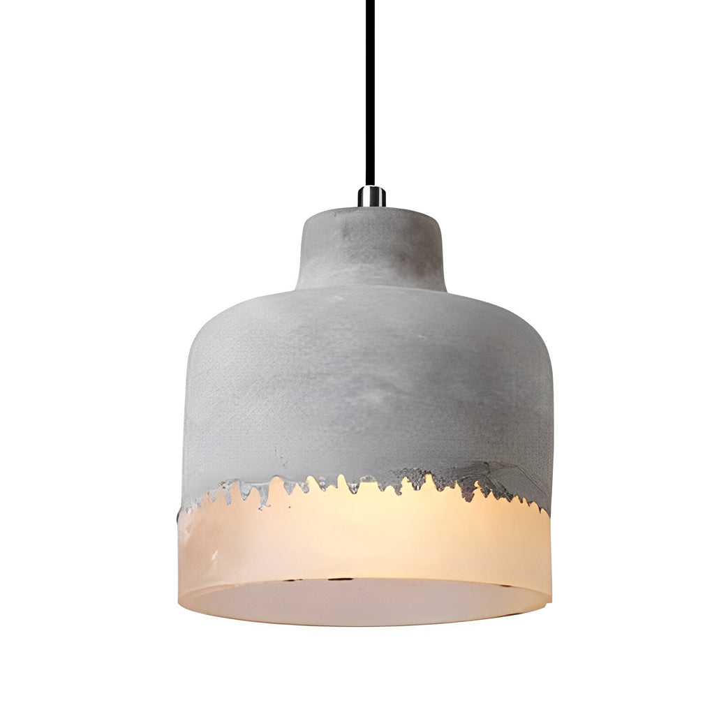 WINTHROP CIRCULAR RESIN CEMENT PENDANT LUMINAIRE