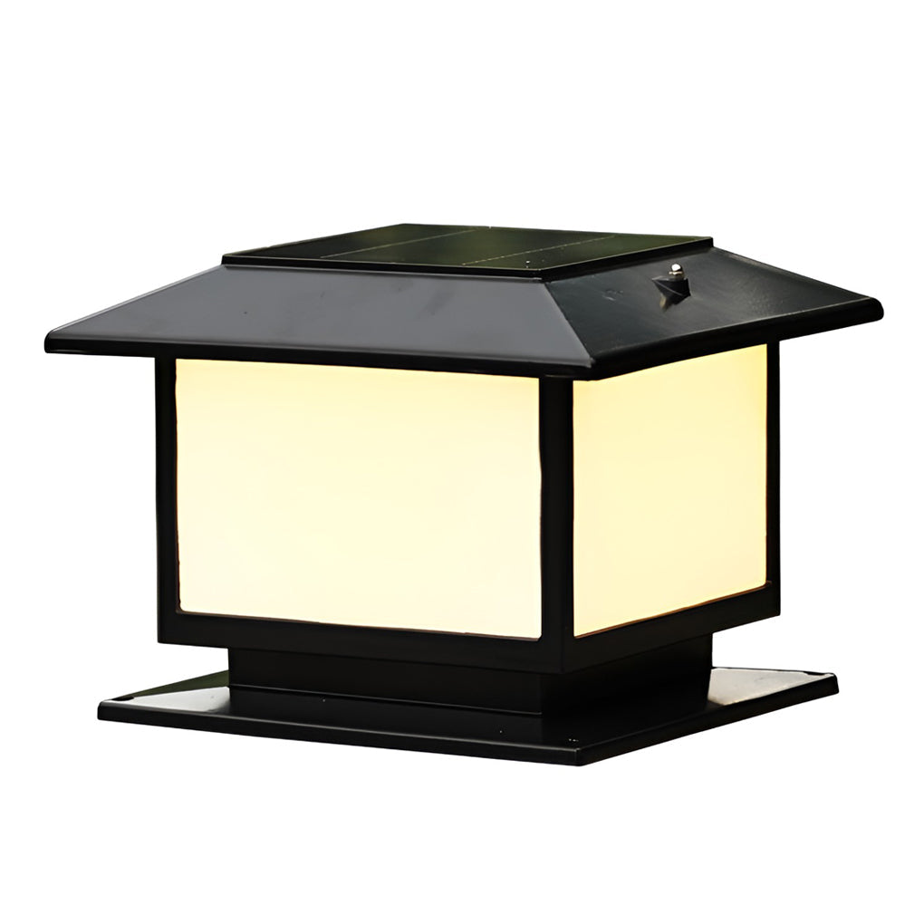 WINTHORPE SQUARE TRIPLE DIMMER SOLAR FENCE POST ILLUMINATORS