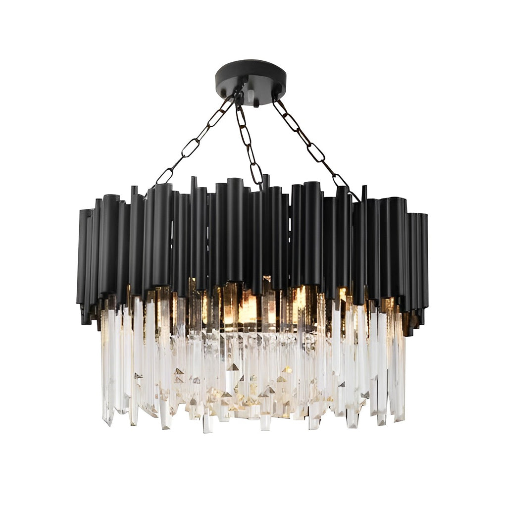 WINTHROP CRYSTAL ORB METAL PENDANT LIGHT