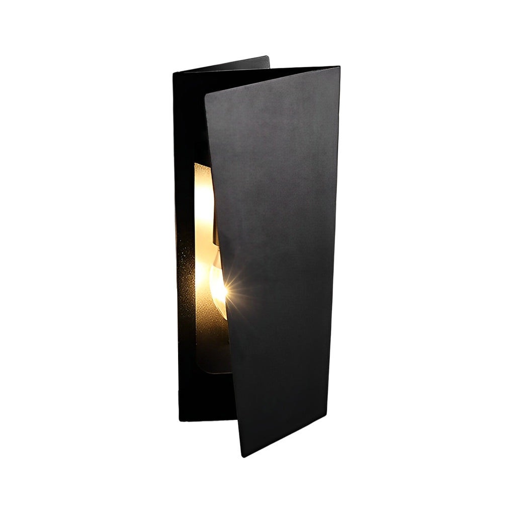 WINTHORPE MODERN RECTANGULAR IRON WALL LIGHT WITH DUAL LED ILLUMINATION