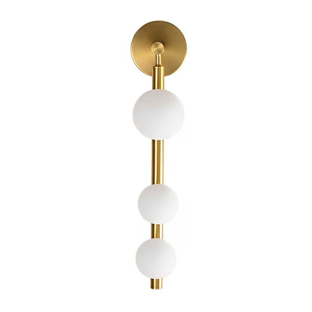 WINTHROP TRIO CRYSTAL ORBS MODERN WALL LANTERN