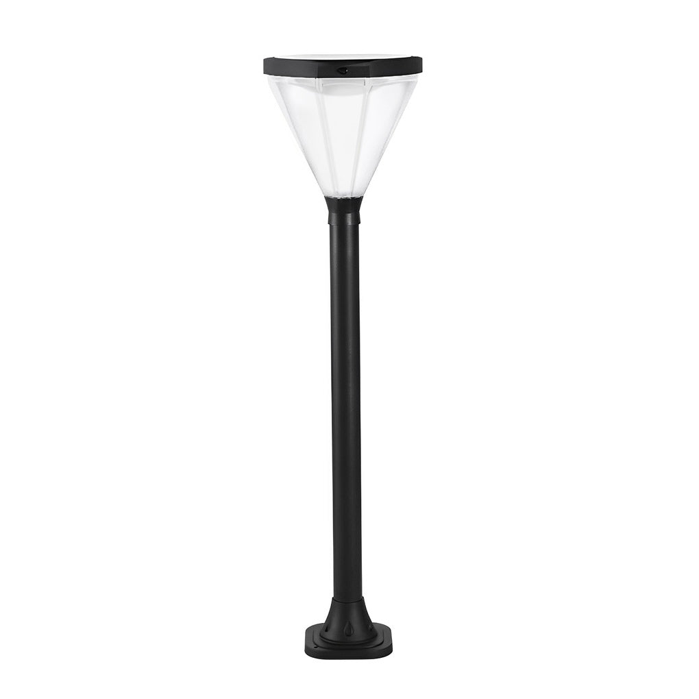 STANFORD BLACK SOLAR GARDEN LANTERN WITH SMART LIGHTING ADAPTATION