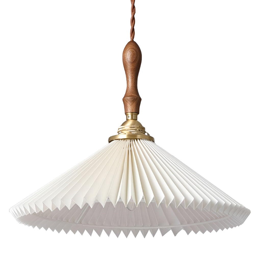 WINDSOR PLEATED WHITE NORDIC HANGING LAMP