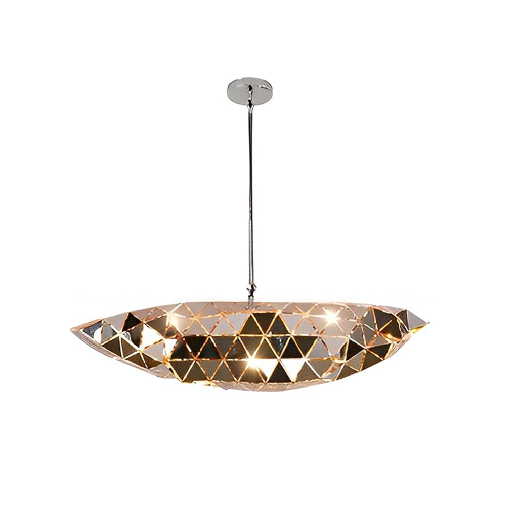 WINTHORPE STAINLESS STEEL SCULPTURAL HANGING LIGHT