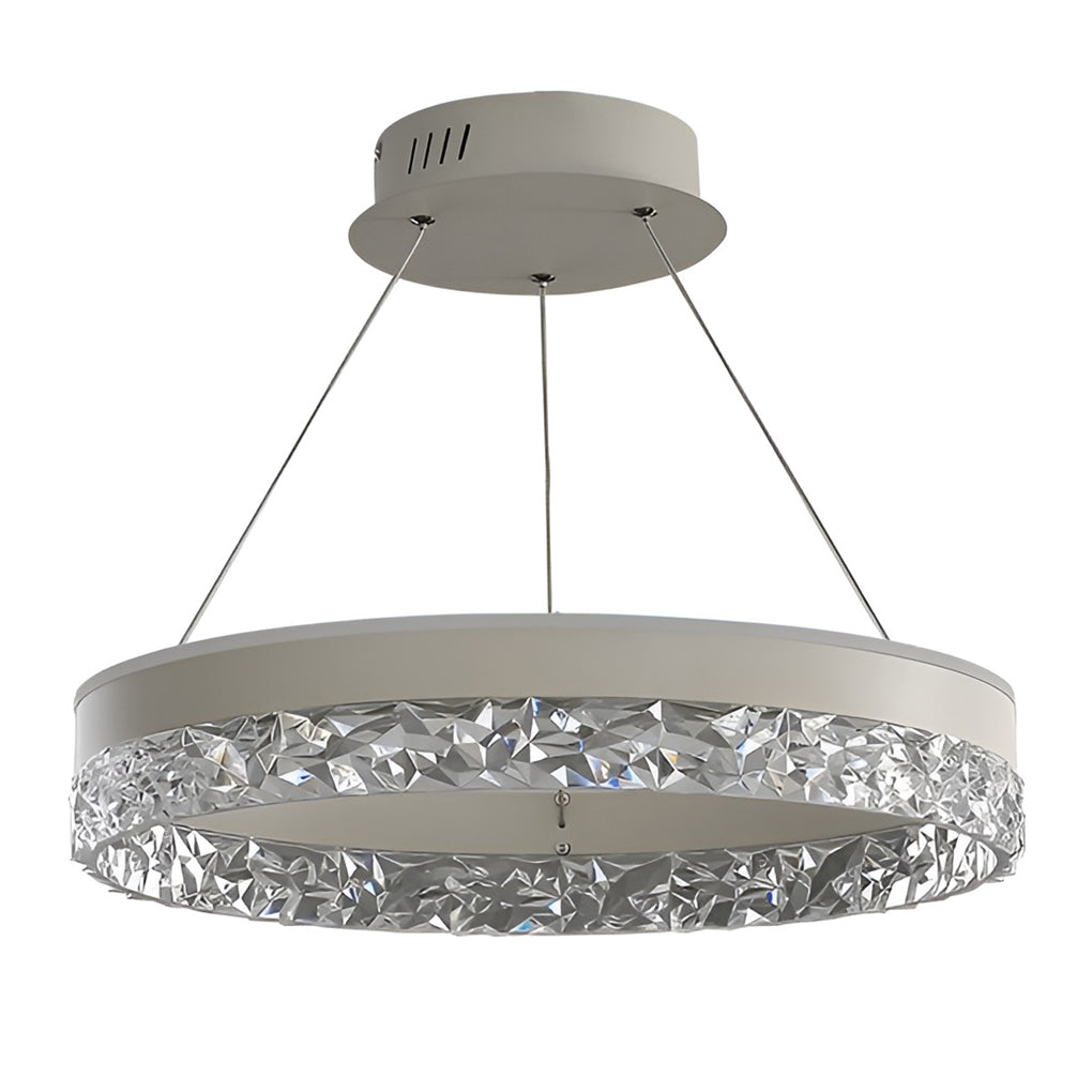 FENWICK CIRCULAR DIMMER CHANDELIER WITH THREE LIGHTING MODES