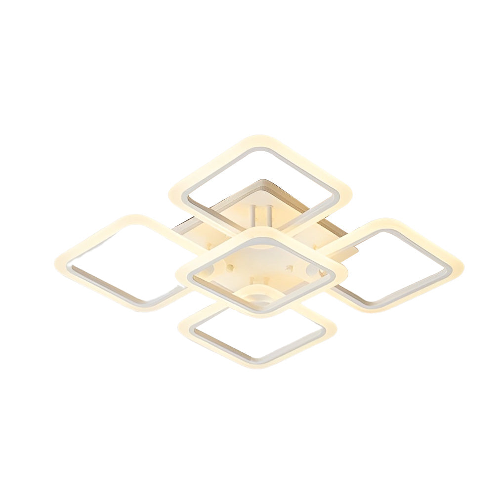 RAVENSHIRE MODERN SQUARE REMOTE DIMMING CEILING LUMINAIRE