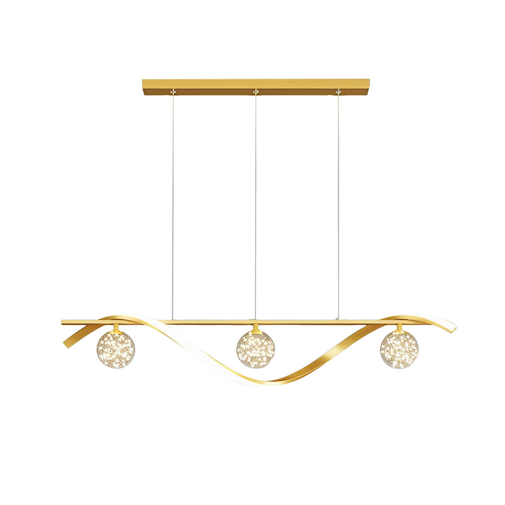 WINTHORPE GLASS ORB TRILIGHT HANGING LAMP