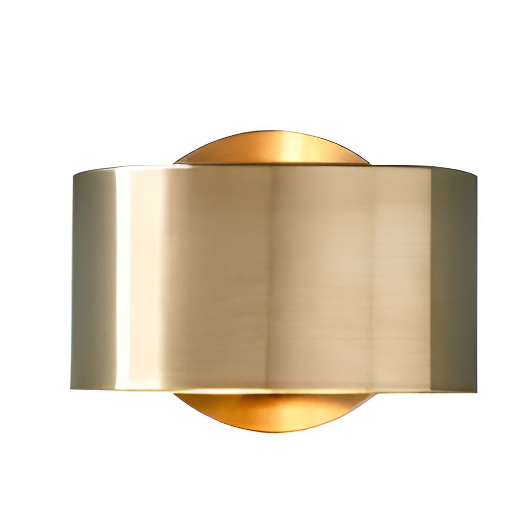 WINTHROP GOLDEN ORB WALL SCONCE WITH DUAL LIGHTING