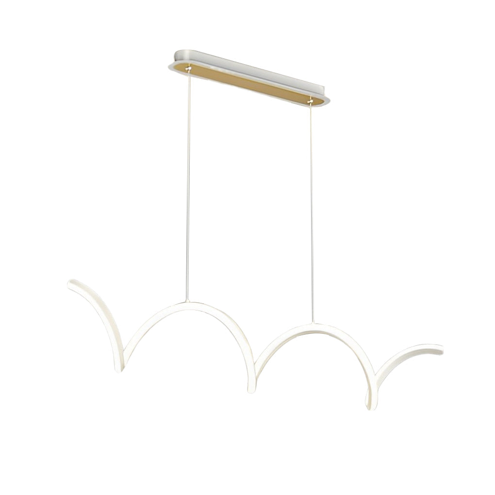 WINDSOR WAVE DIMENSIONAL LED CHANDELIER WITH GRADUAL ILLUMINATION