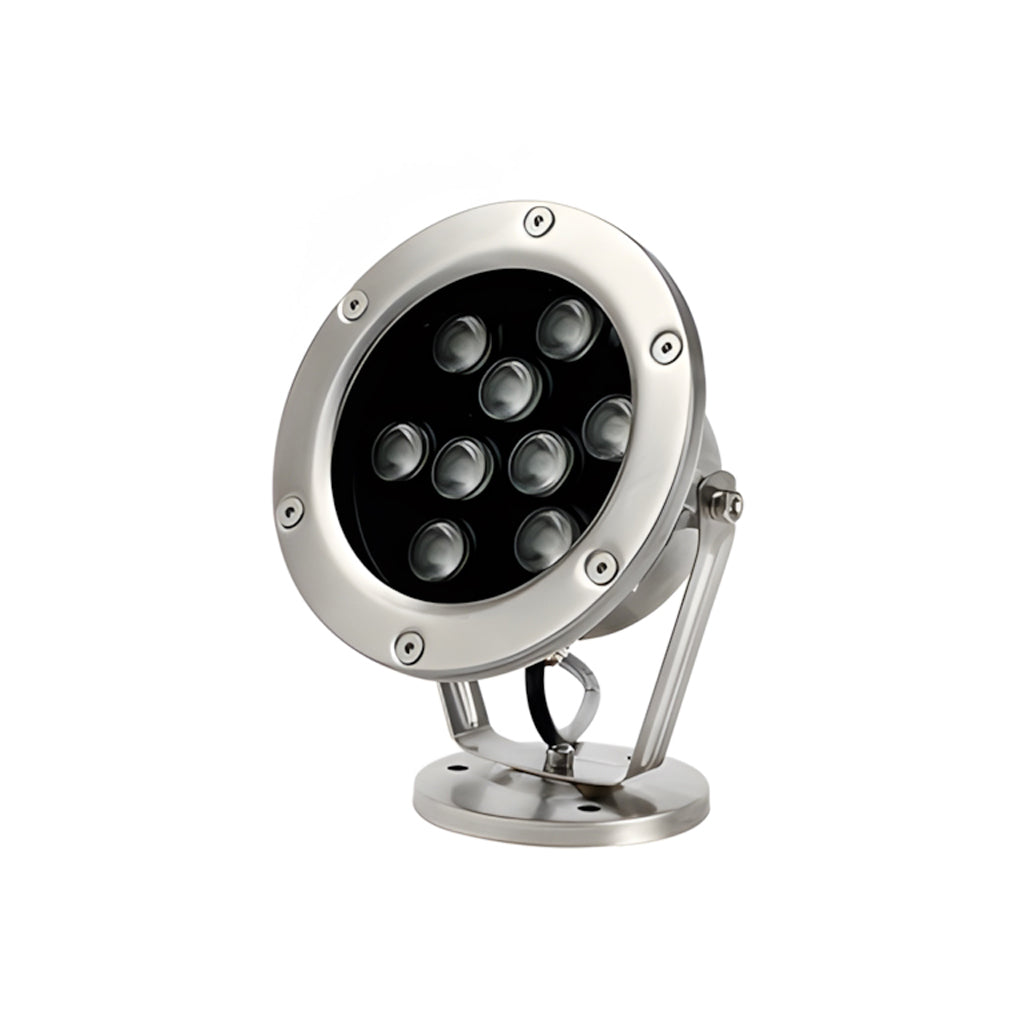 WINTERBOURNE AQUATIC ILLUMINATORS: 24V Stainless Steel Submersible LED Fountain Spotlights