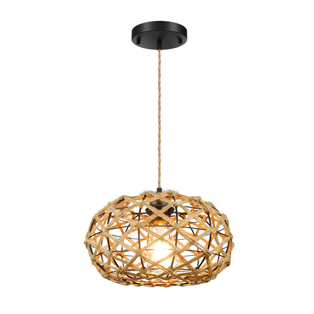 WINTHORPE WOVEN CAGE CEILING LANTERN