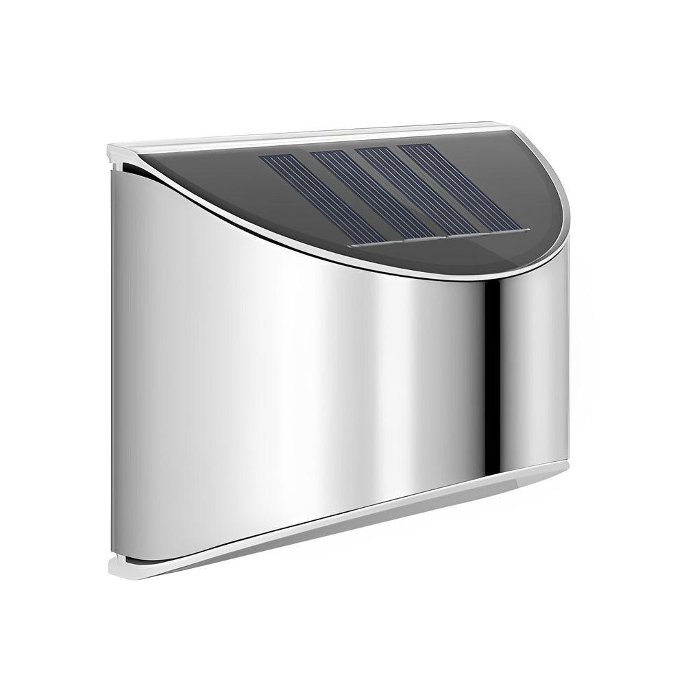 FENWICK SOLAR-POWERED STAINLESS STEEL WALL LANTERN