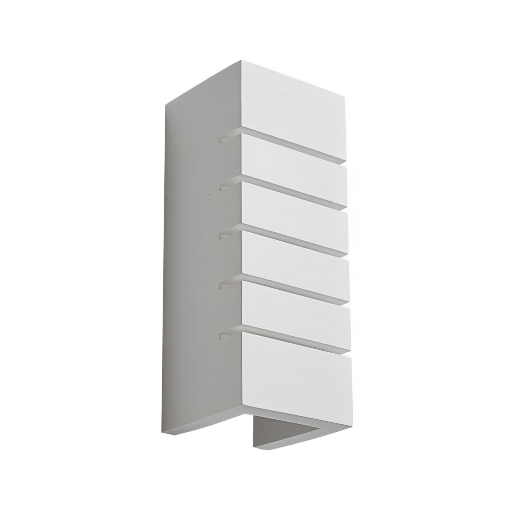 WINDSOR RECTANGULAR GYPSUM WALL SCONCE WITH DUAL LIGHTING