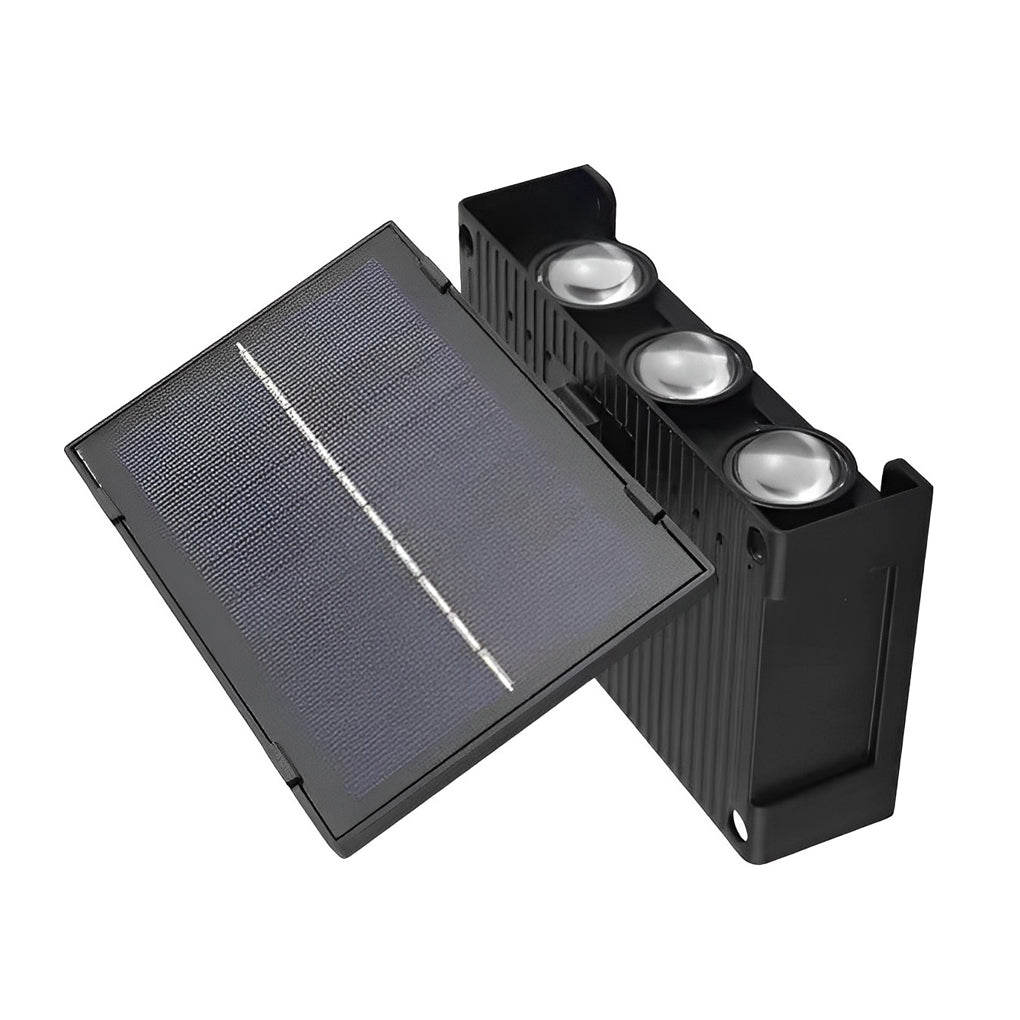 WINTHORPE RECTANGULAR SOLAR WALL SCONCE WITH UP/DOWN LIGHTING