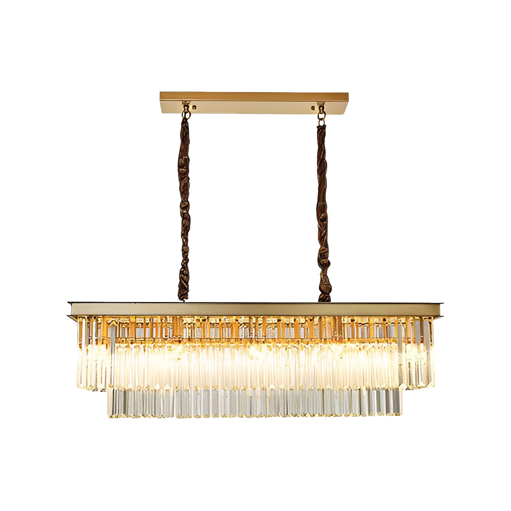 WINTHORPE CRYSTAL LAYERED GLOBE CHANDELIER