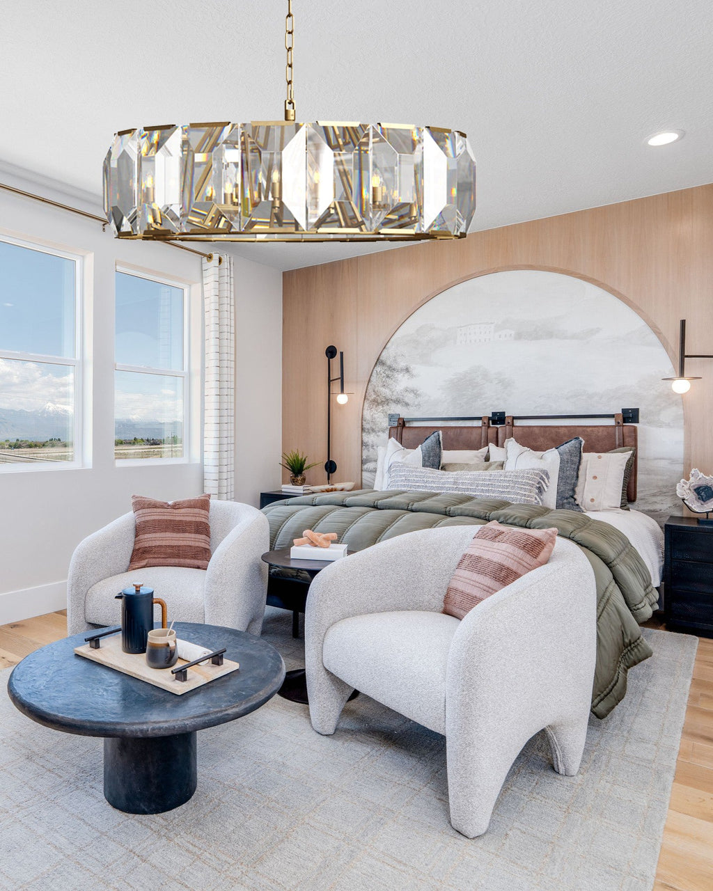 VIVIENNE CRYSTAL SPHERE CEILING LIGHT