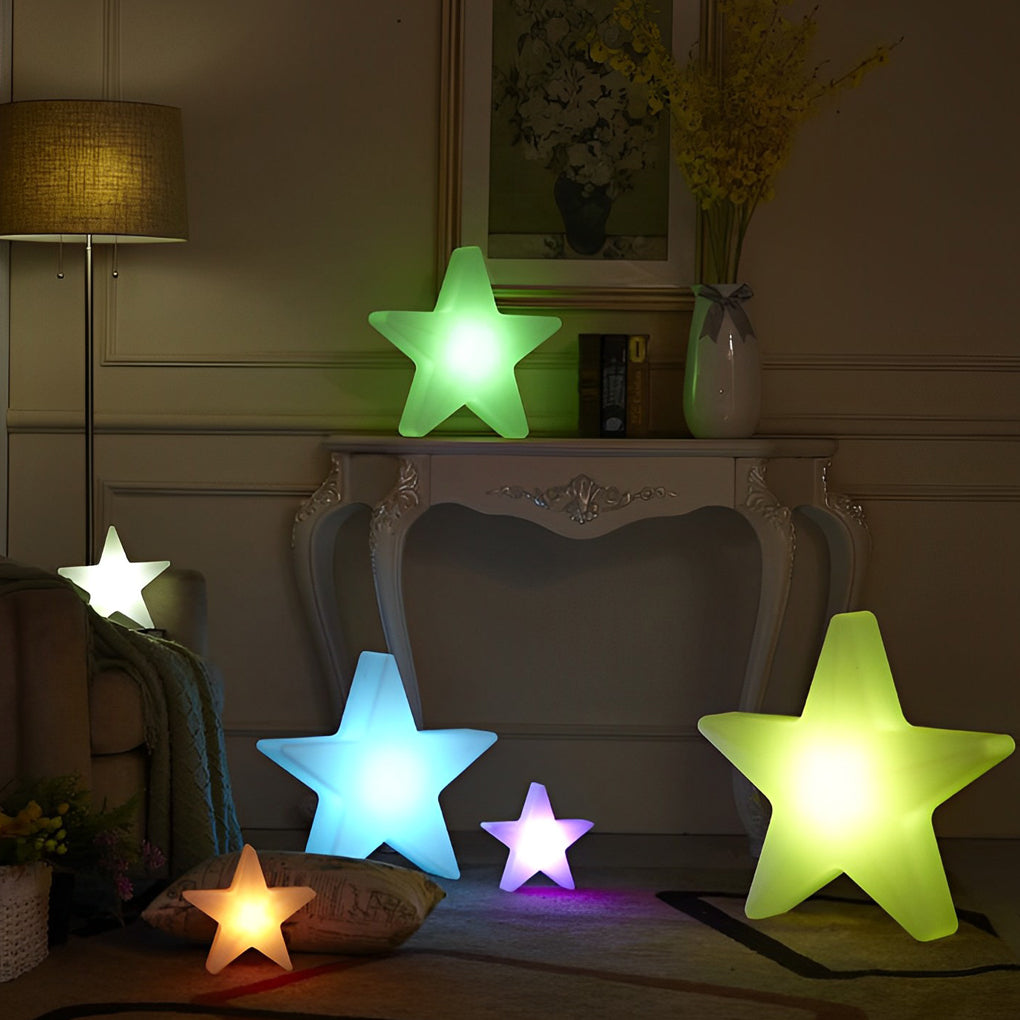 CHARLESTON TWINKLING STAR LED ORNAMENT LIGHTS WITH USB RECHARGE