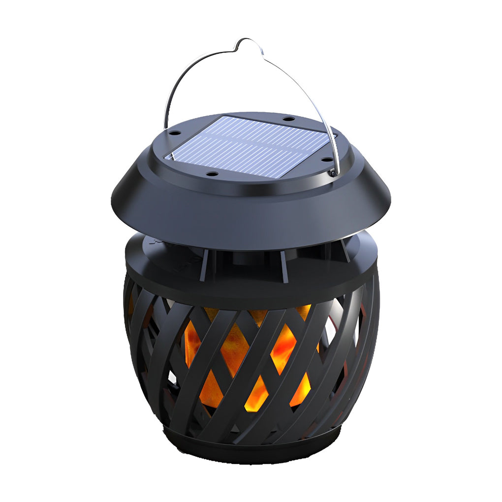 1. **LUXTON SOLAR FLAME GLOW LANTERN**  
   A portable outdoor lantern featuring a mesmerizing flickering flame effect, powered by solar energy and equipped with USB rechargeability for convenience.

2. **WILLOUGHBY RUSTIC FLAME LANTERN**  
   A charming