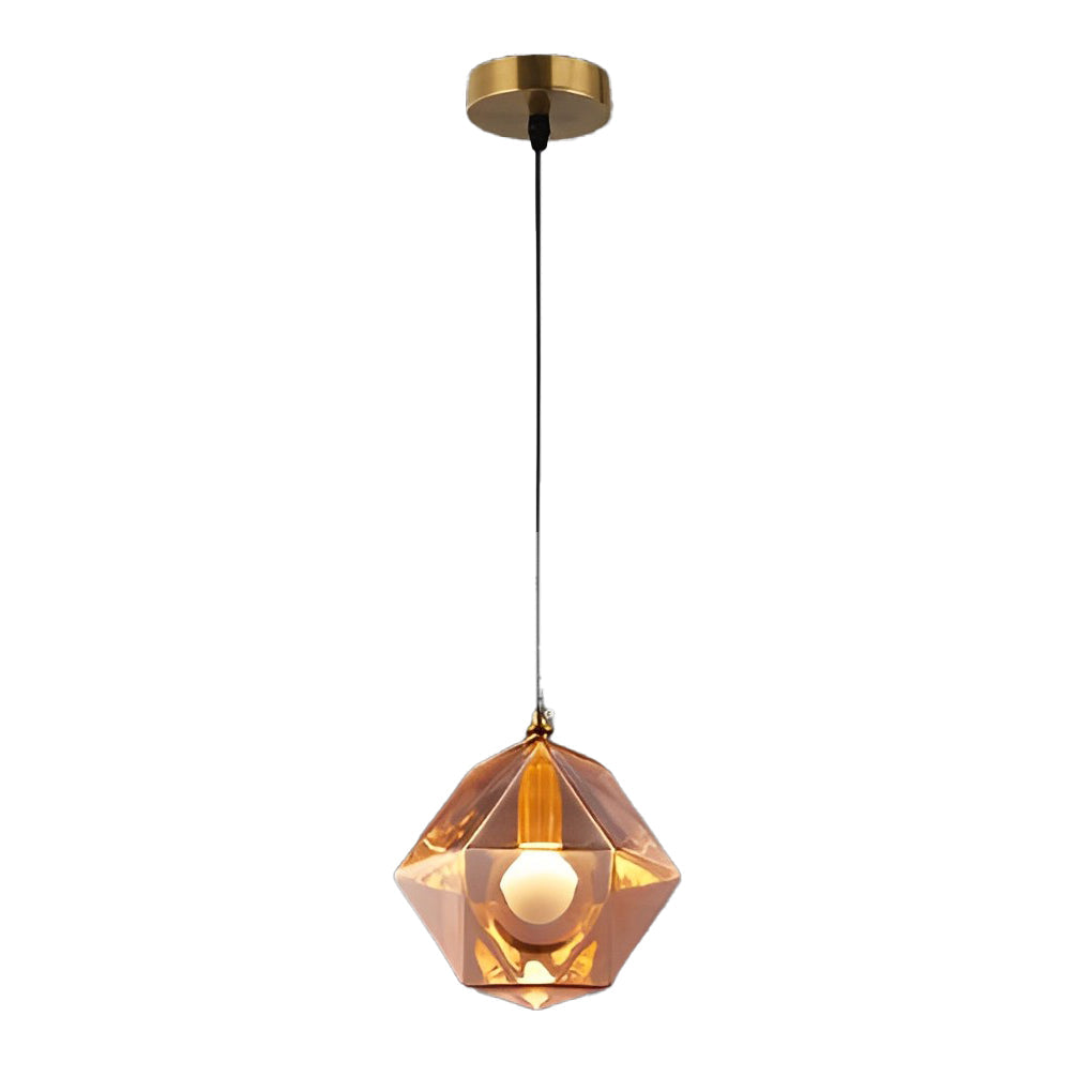 WHITBY GLASS AND METAL NORDIC ISLAND PENDANT