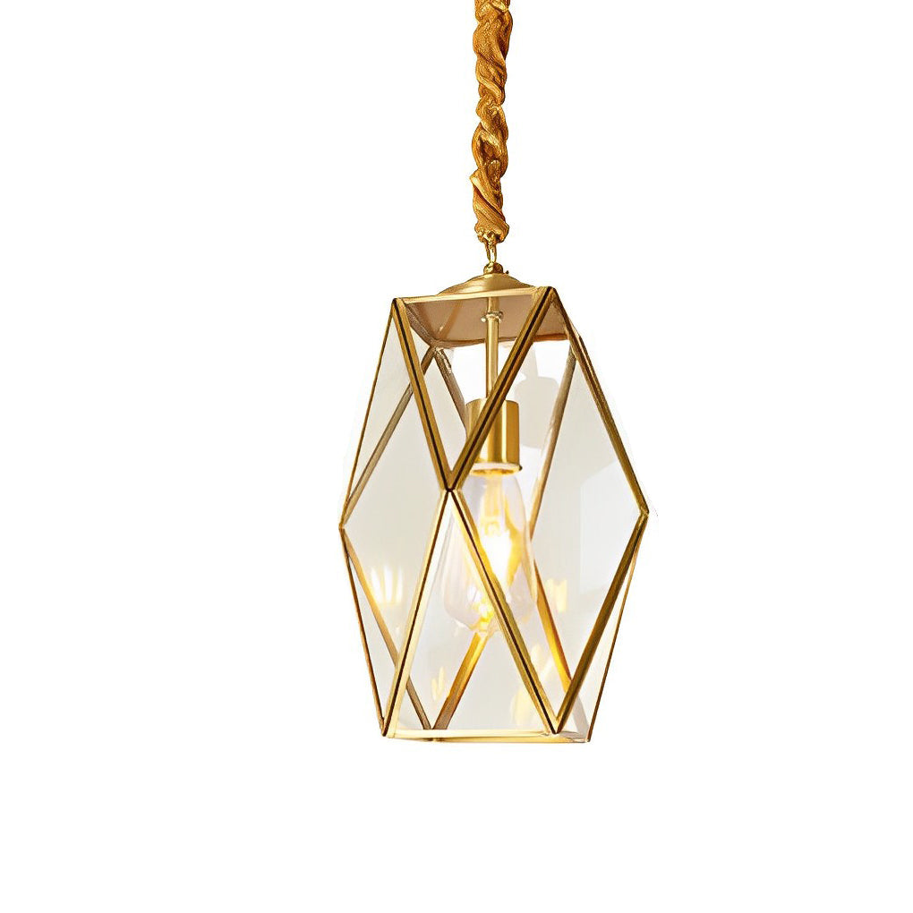 WINCHESTER COPPER GLASS MINI CHANDELIER