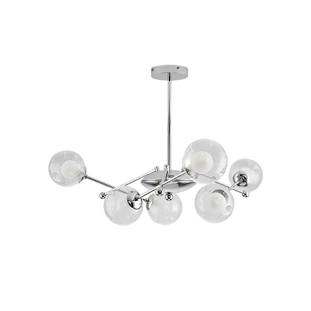 WHITBY TRIO DIMMER GLASS ORB CHANDELIER
