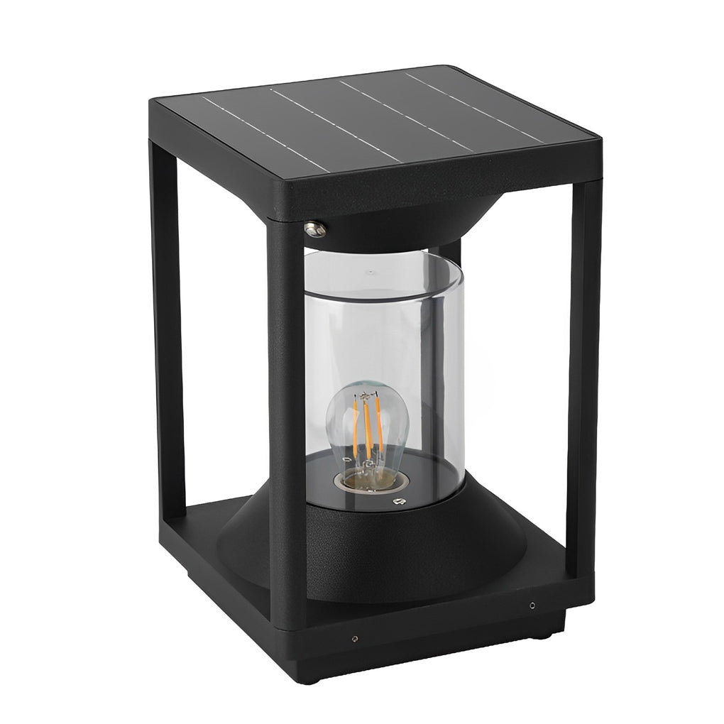 WINDSOR SQUARE SOLAR FENCE LIGHTING WITH WATERPROOF LED ILLUMINATION
