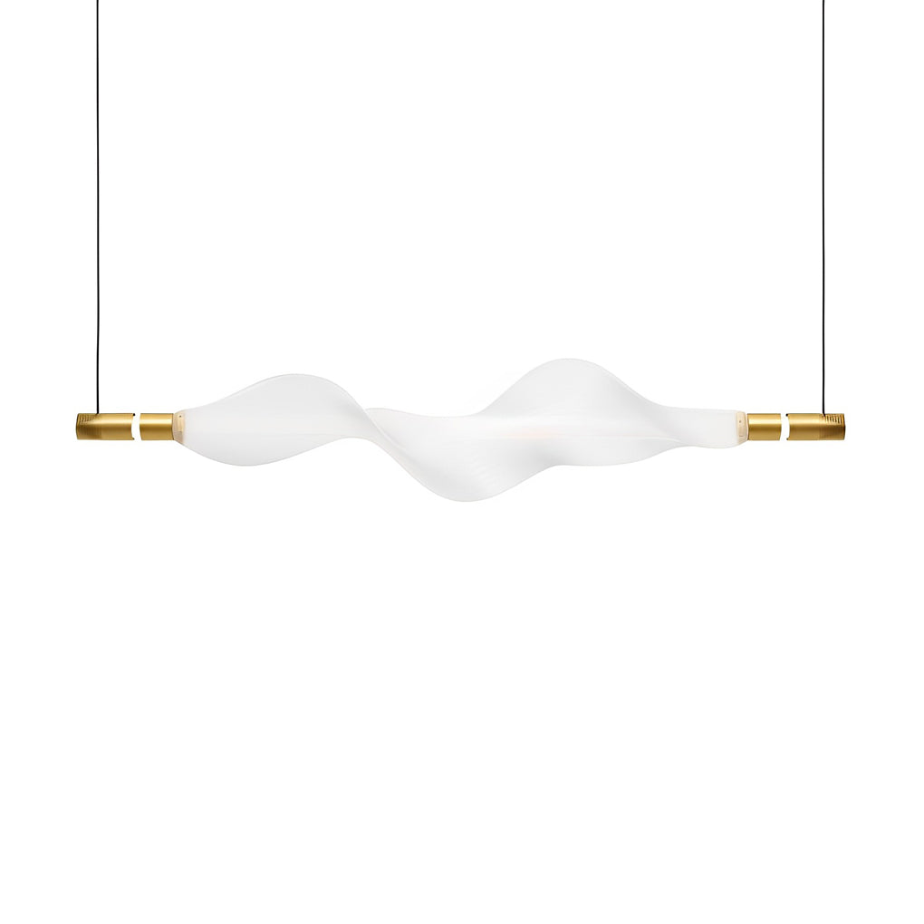 WINTHORPE STRIPED ALUMINUM LED DINING CHANDELIER