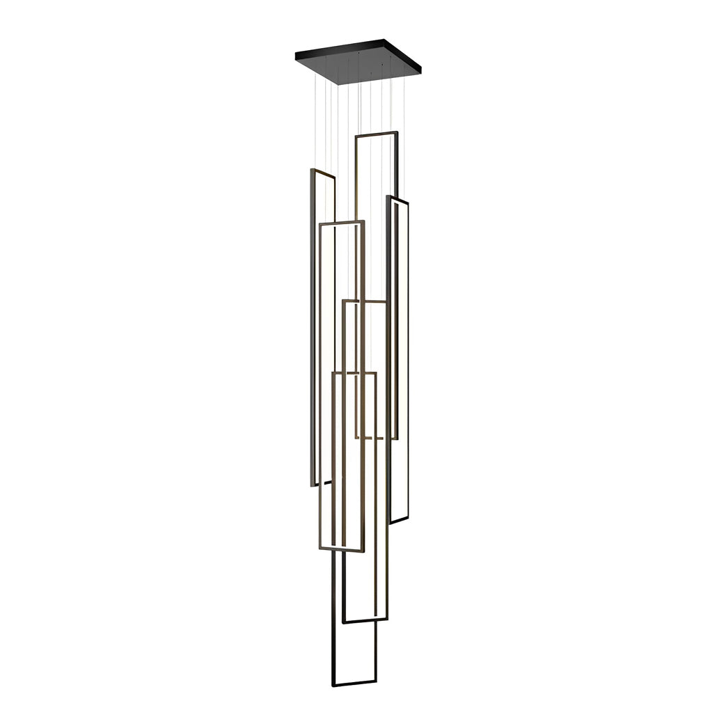 WINDSOR RECTANGULAR ALUMINUM LED STAIRWAY LANTERN