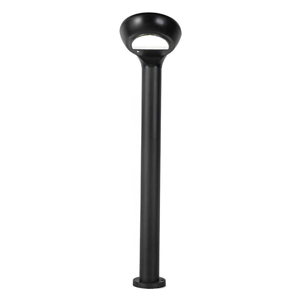 CHARLESTON NIGHTSCAPE SOLAR GARDEN ILLUMINATOR - Sleek Black Aluminum Design for Outdoor Ambiance