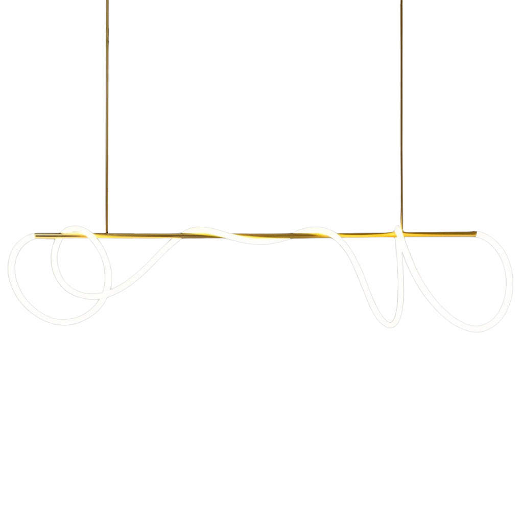 WHITLEY MODERN METAL LED CHANDELIER WITH GLISTENING ACCENTS