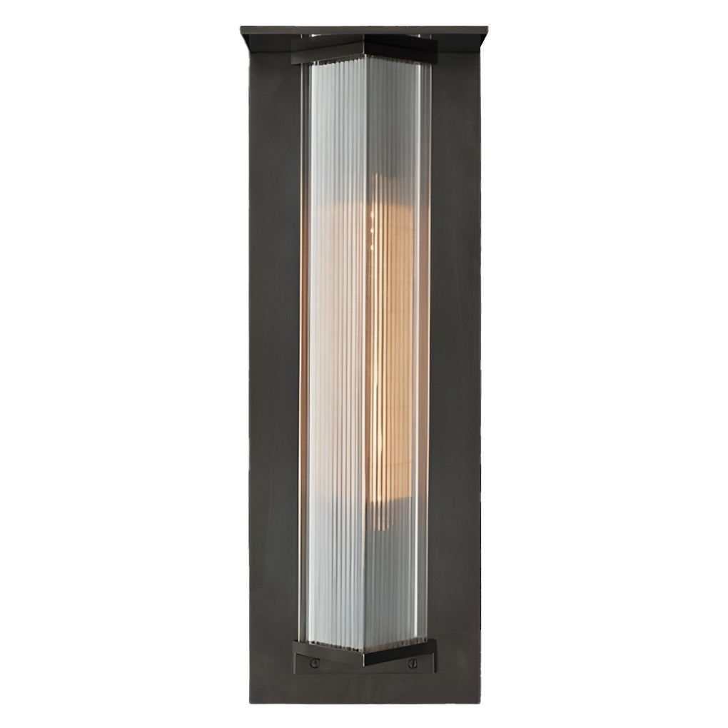 WINTHROP RUSTIC SOLAR-POWERED OUTDOOR WALL LANTERN