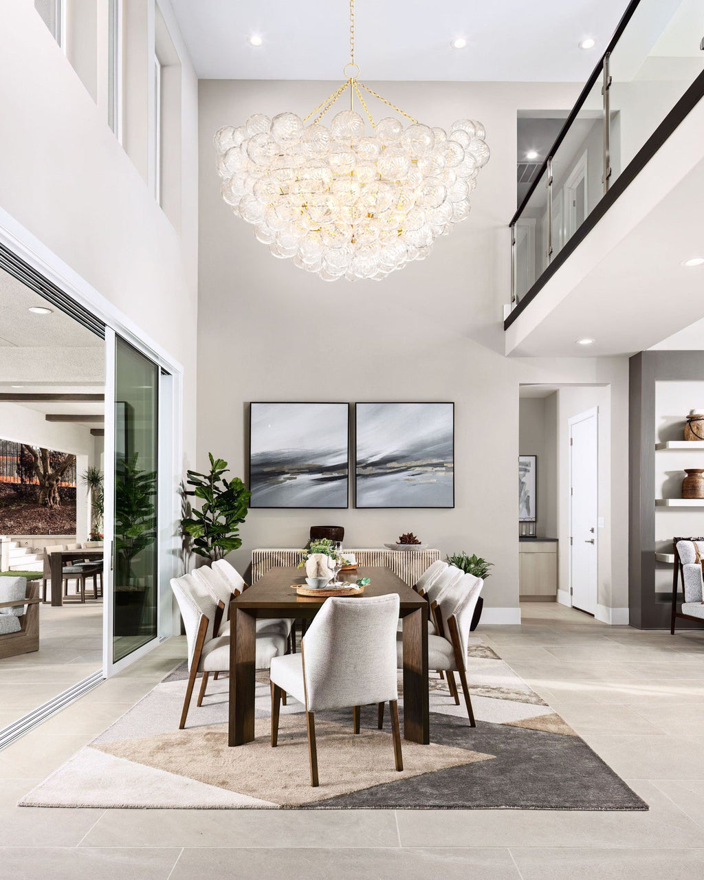 CELESTIAL ORB CRYSTAL LIGHTING FIXTURE