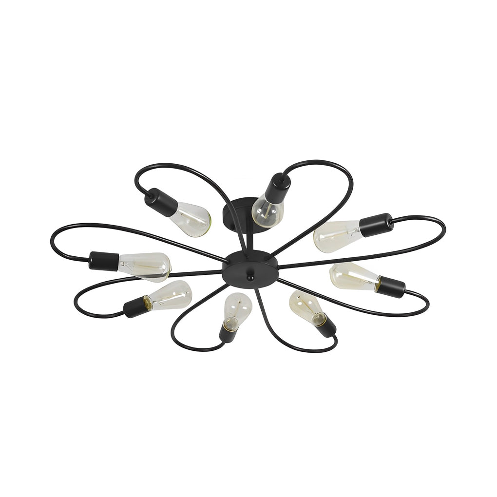 FLORENTINE IRON BLOOM CEILING LANTERN
