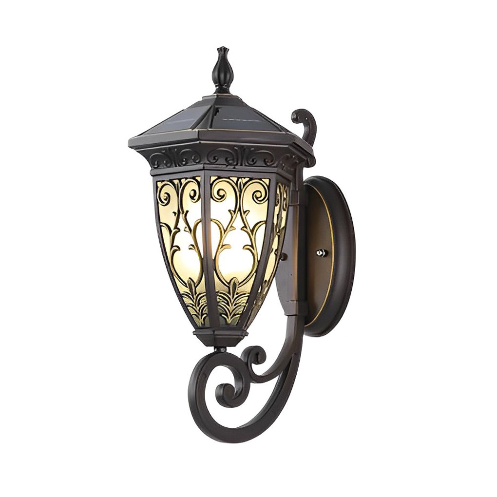 CHARLESTON PETAL EMBELLISHED SOLAR WALL ILLUMINATOR