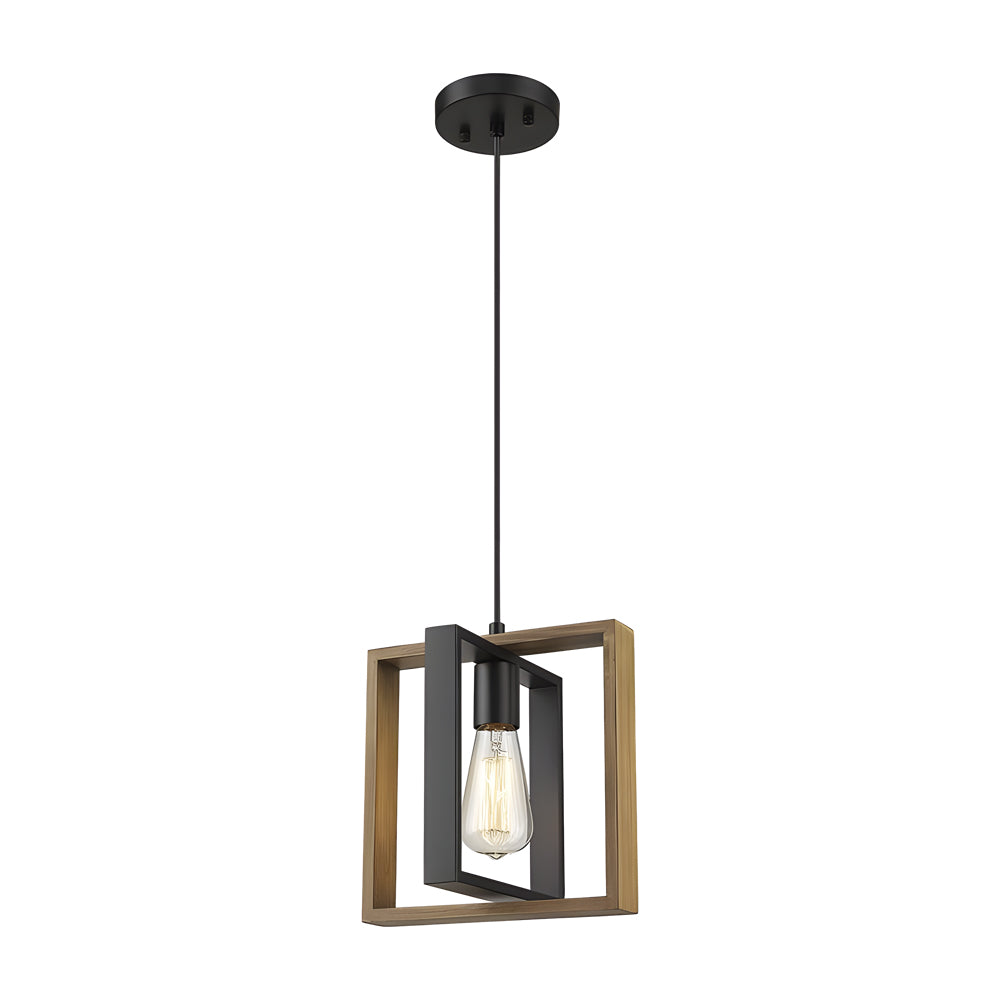 WINTERBOURNE WOODEN BEAM DINING CHANDELIER
