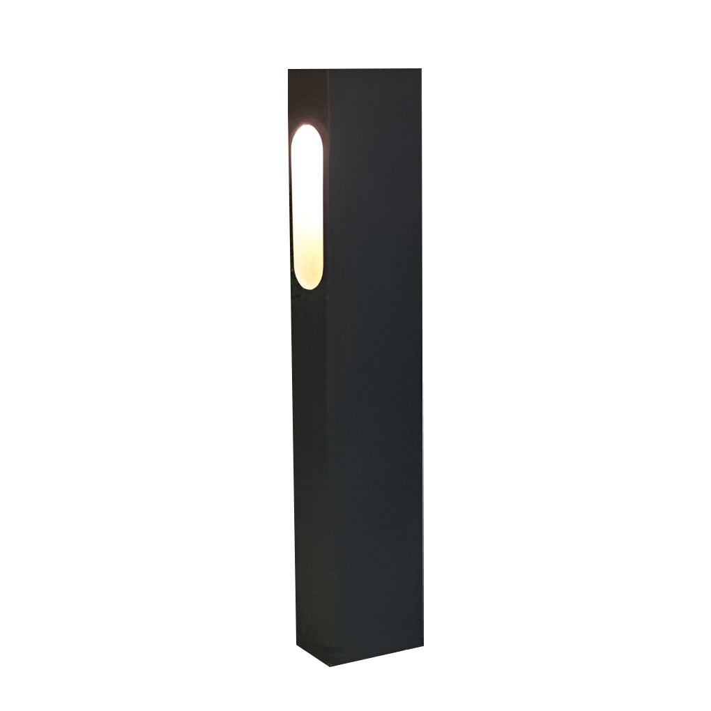 RAVENHURST RECTANGULAR ALUMINUM GARDEN LANTERN WITH 7W COB LED